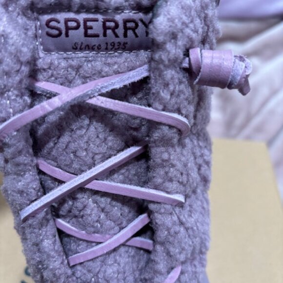 SPERRY SALTWATER DUCK BOOTS LAVENDER PURPLE SIZE 10 WOMEN'S NIB - Picture 6 of 13